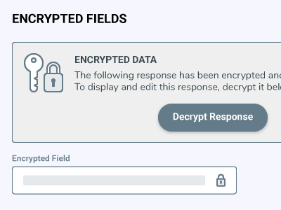 Encrypted Field Control