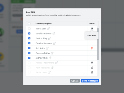 New Send SMS Feature